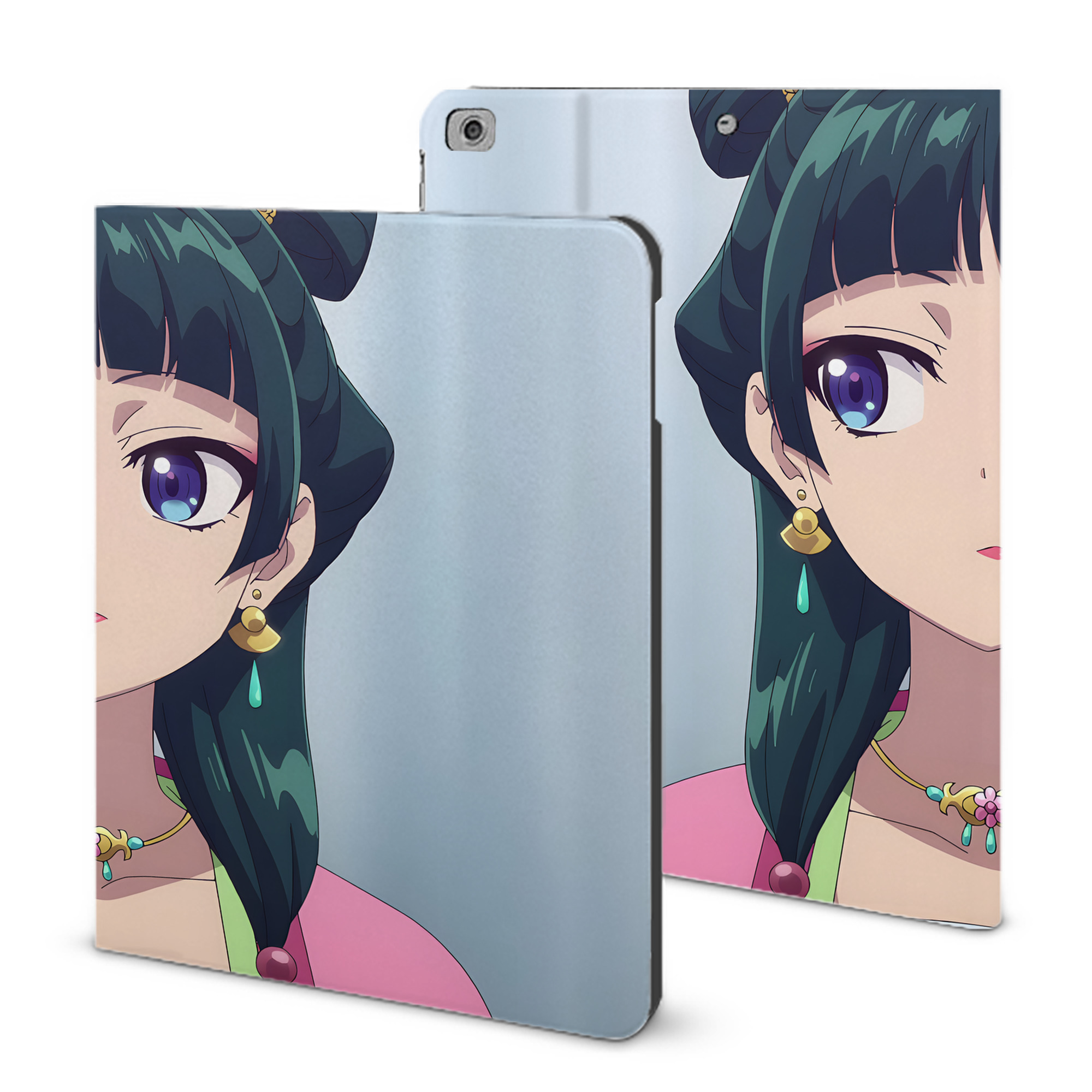 （画像用） 薬屋のひとりごと The Apothecary Diaries IPad ケース ブック型 PUレザー TPU 耐衝撃 軽量 薄型 ペン収納なし 全面保護 IPad 各モデル対応